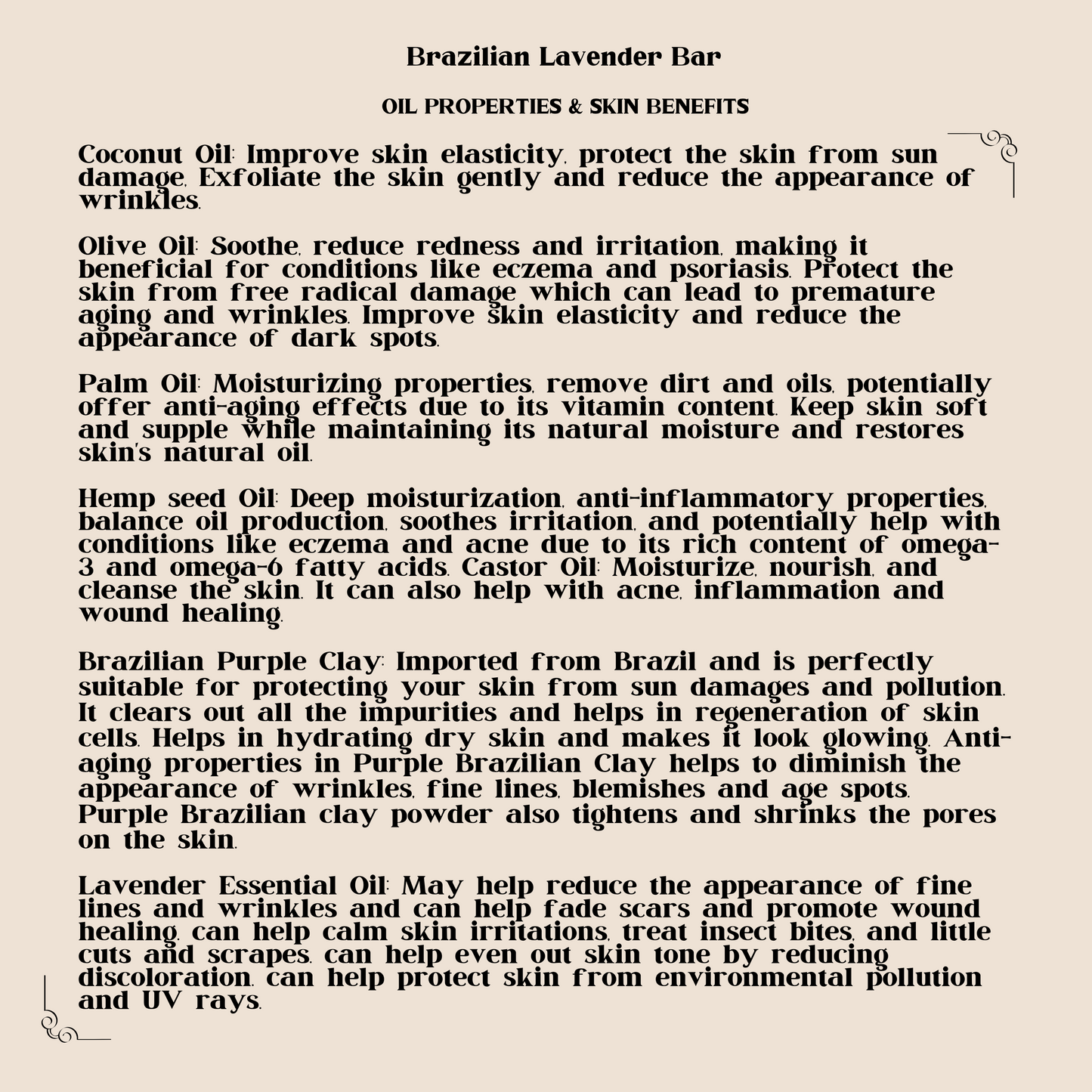 Brazilian Lavender Bar