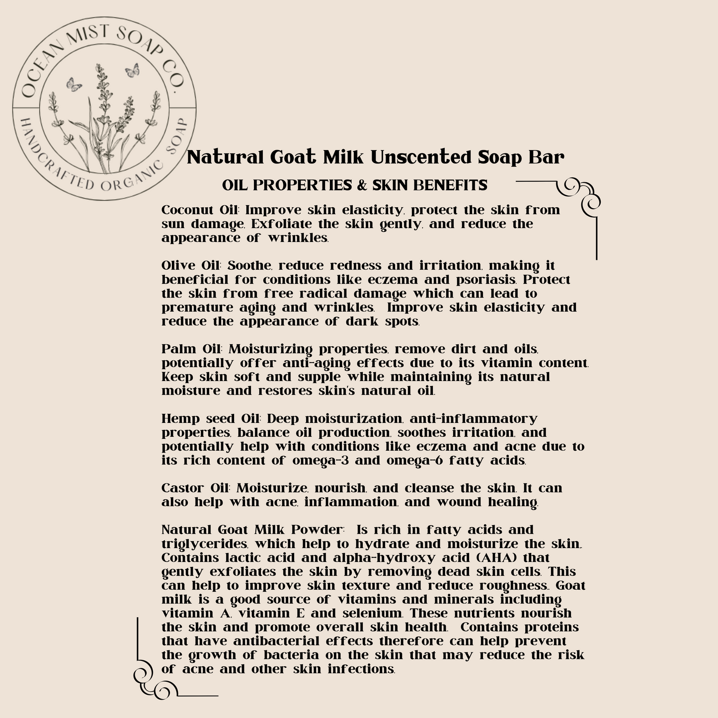 Natural Goat Milk Unscented Soap Bar