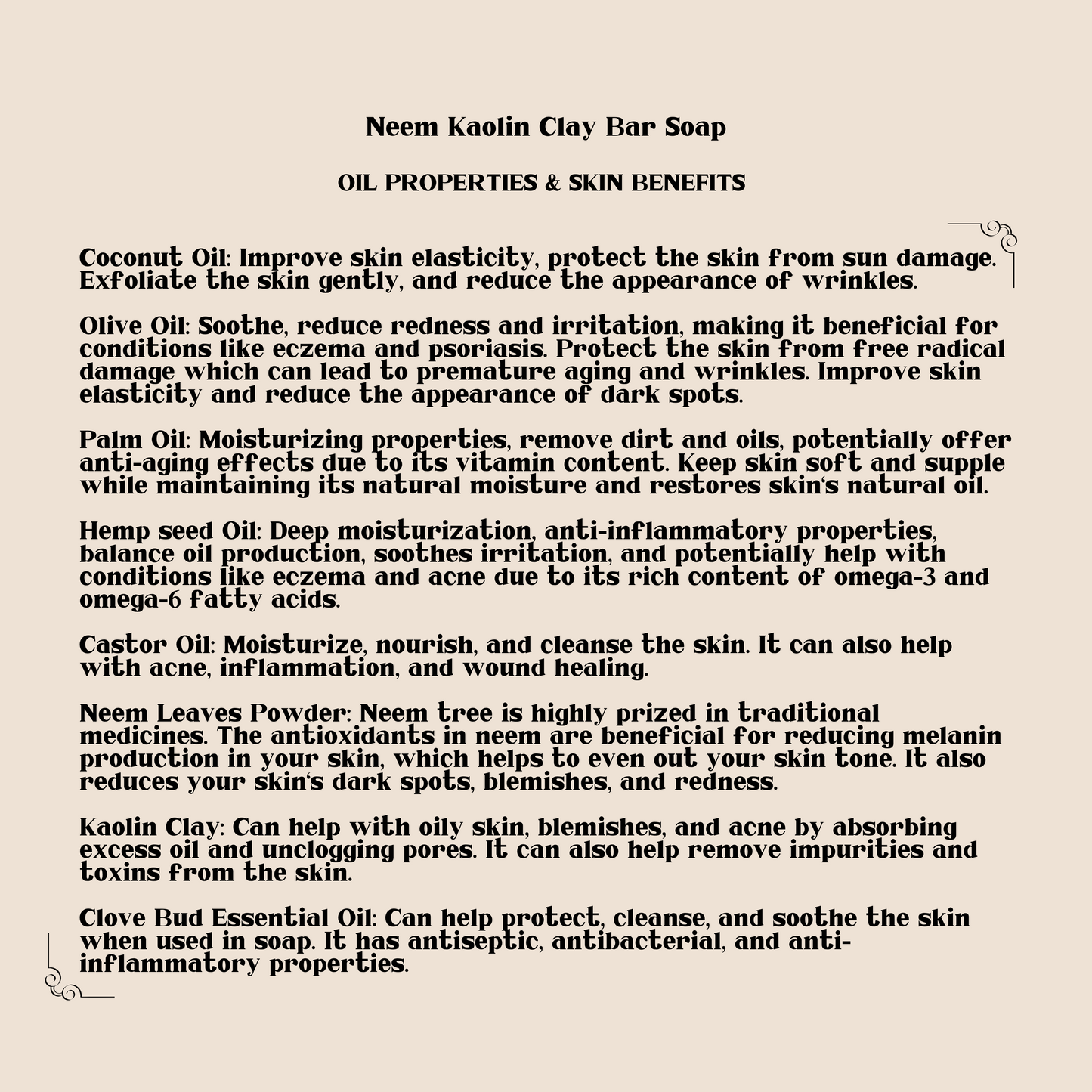 Neem Kaolin Clay Bar Soap
